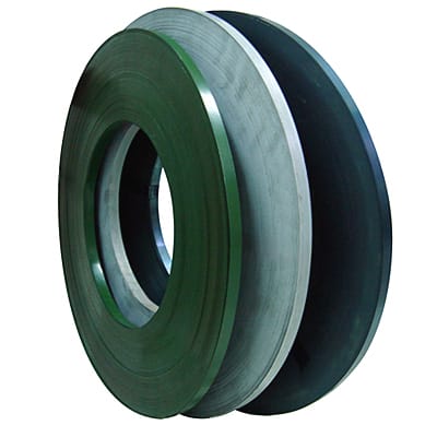 Industrial steel packaging strap coil